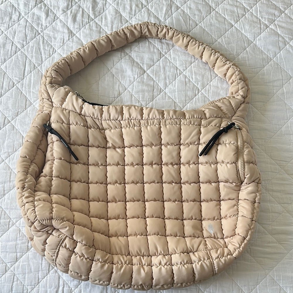 Freepeople Quilted Tan Shoulder Bag